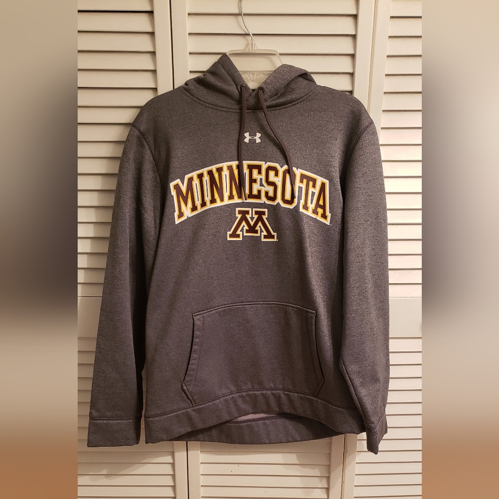 Under Armour L Gray Minnesota Golden Gophers Hoodie